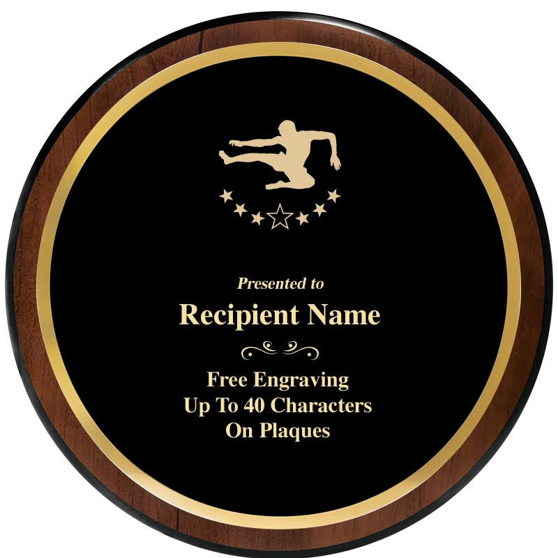 9" ROUND WOOD PLAQUE