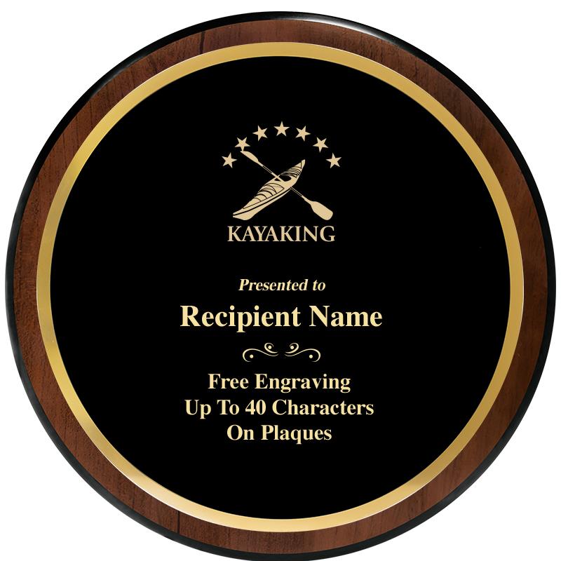 9" ROUND WOOD PLAQUE