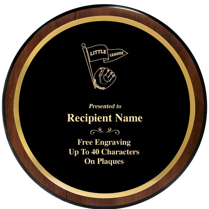 9" ROUND WOOD PLAQUE