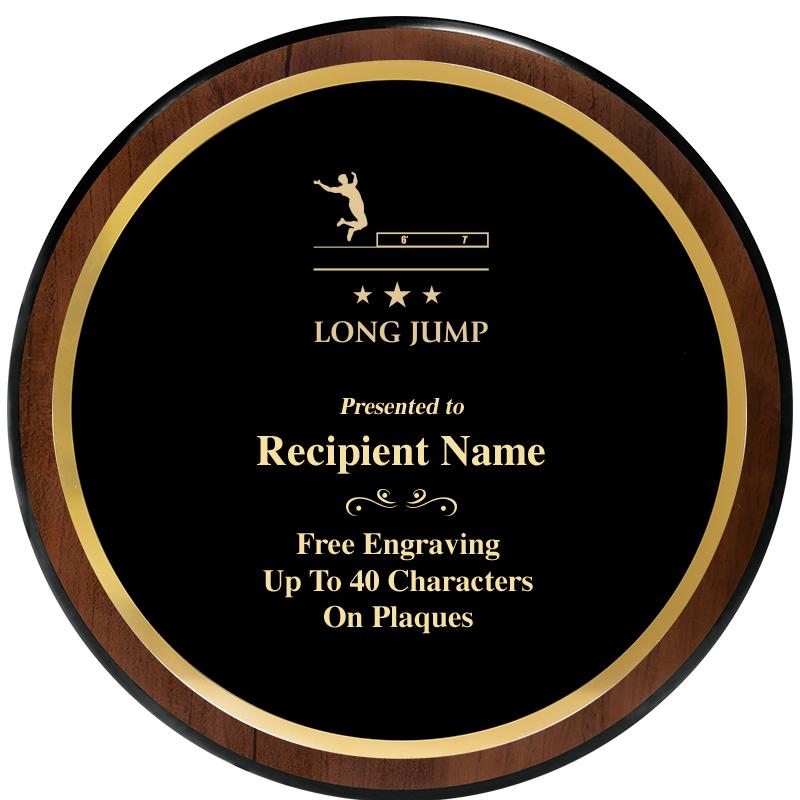 9" ROUND WOOD PLAQUE