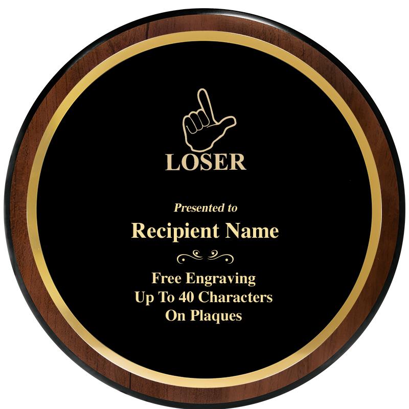 9" ROUND WOOD PLAQUE