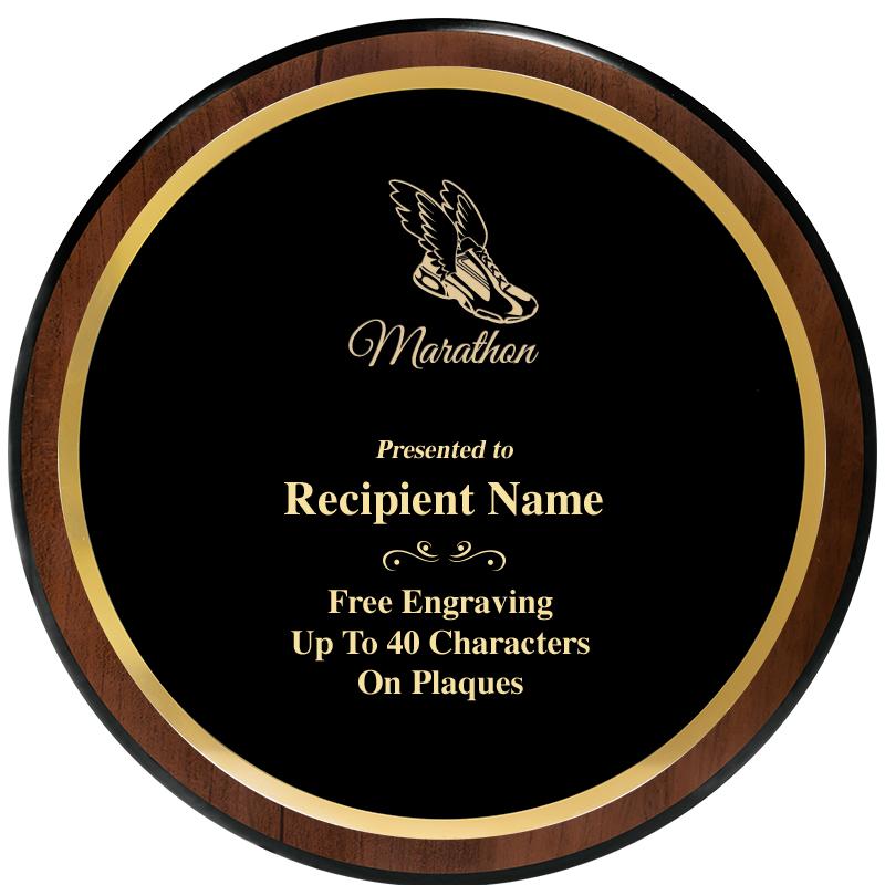 9" ROUND WOOD PLAQUE