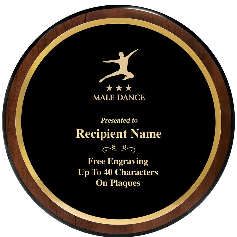 9" ROUND WOOD PLAQUE