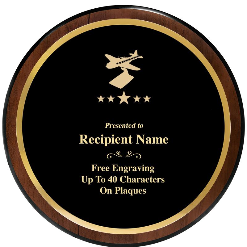 9" ROUND WOOD PLAQUE