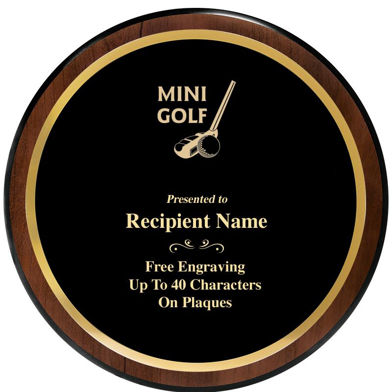 9" ROUND WOOD PLAQUE