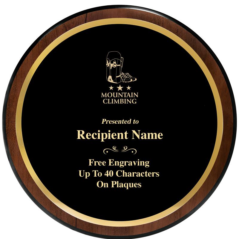 9" ROUND WOOD PLAQUE