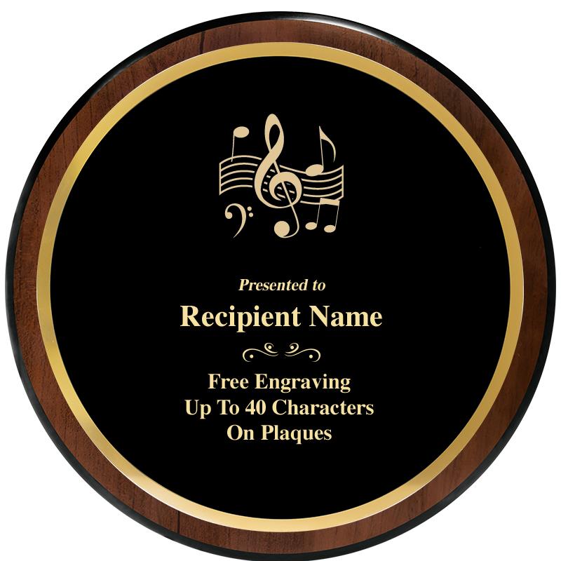 9" ROUND WOOD PLAQUE