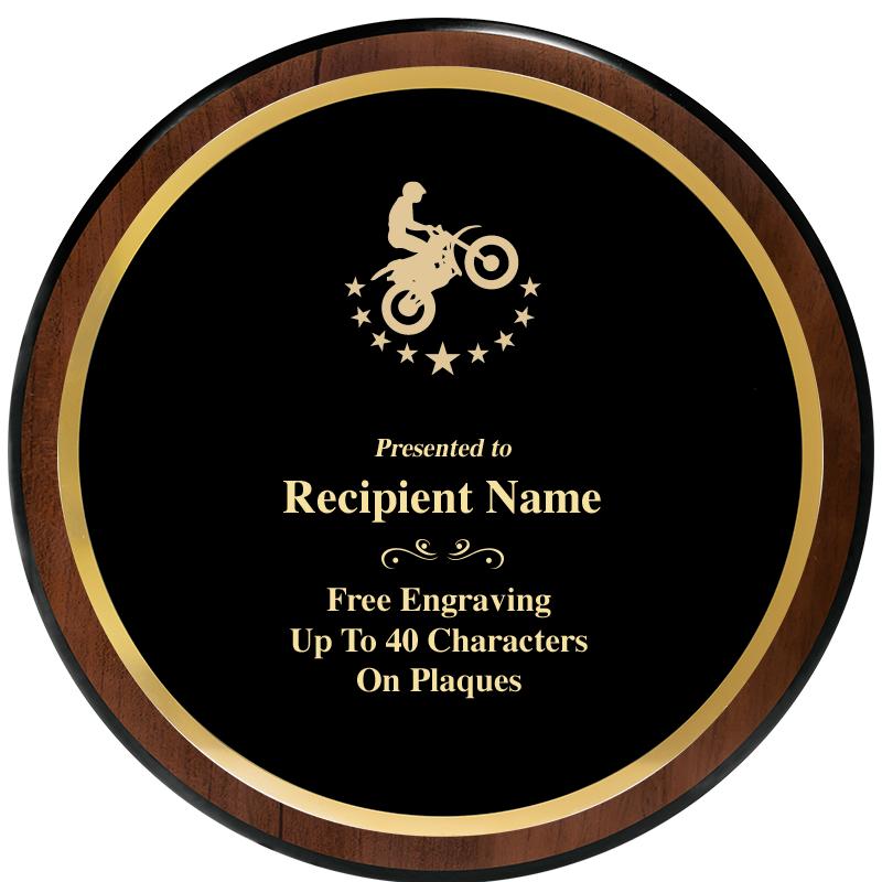 9" ROUND WOOD PLAQUE