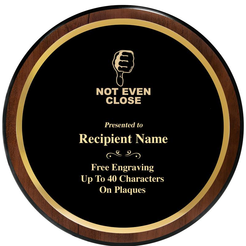 9" ROUND WOOD PLAQUE