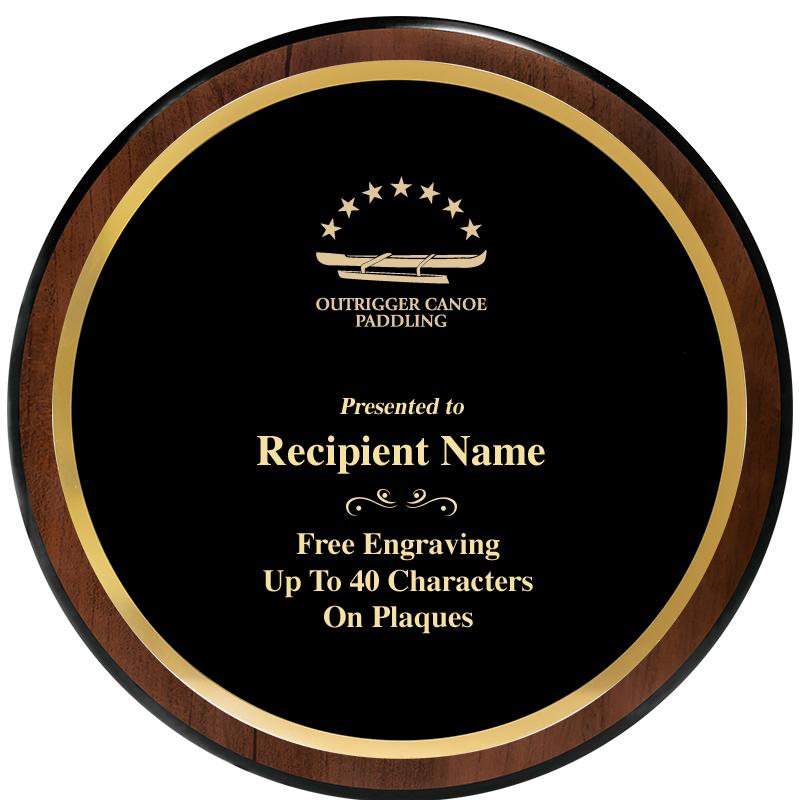 9" ROUND WOOD PLAQUE