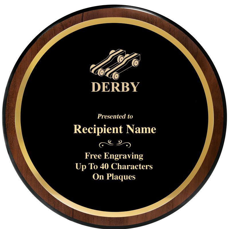 9" ROUND WOOD PLAQUE