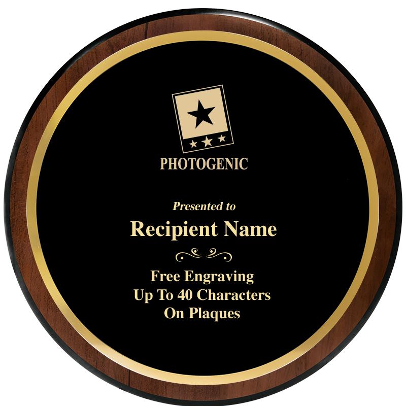 9" ROUND WOOD PLAQUE