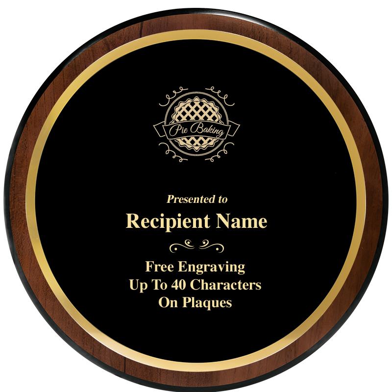 9" ROUND WOOD PLAQUE