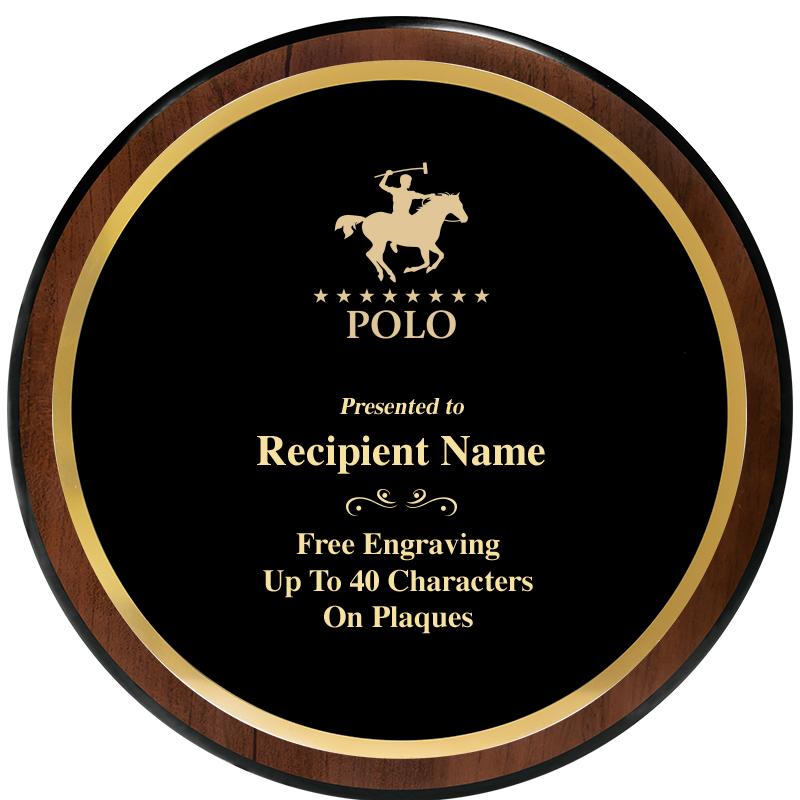 9" ROUND WOOD PLAQUE
