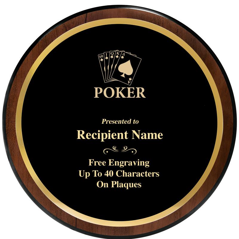 9" ROUND WOOD PLAQUE