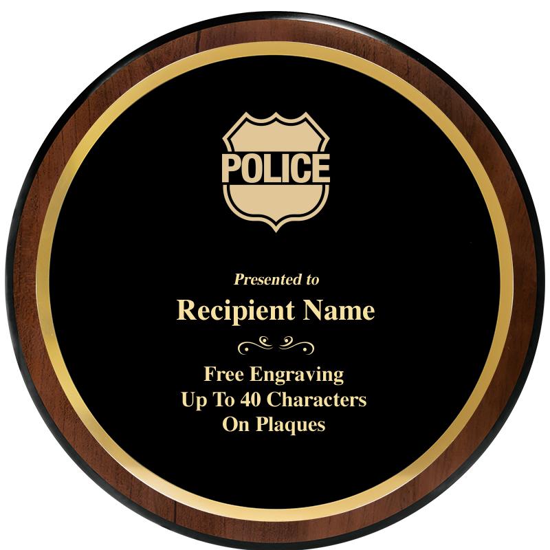 9" ROUND WOOD PLAQUE