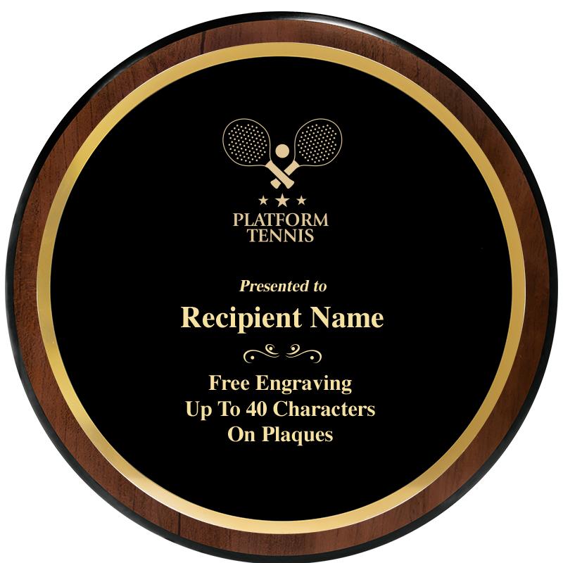 9" ROUND WOOD PLAQUE