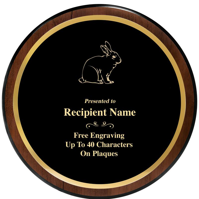 9" ROUND WOOD PLAQUE