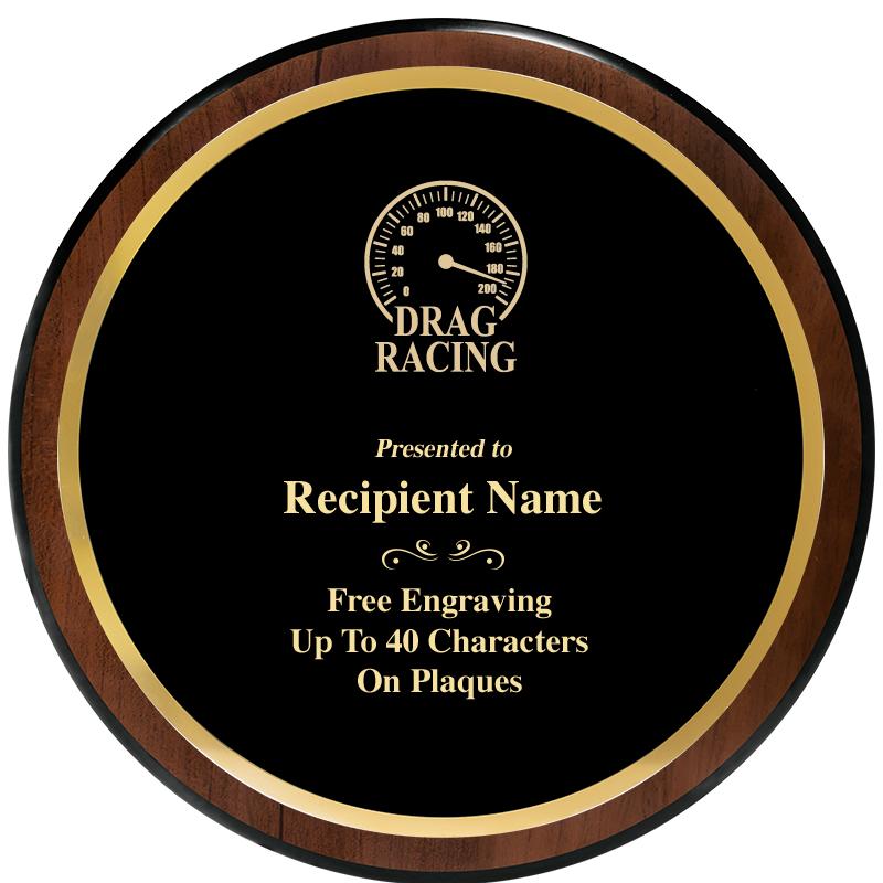 9" ROUND WOOD PLAQUE