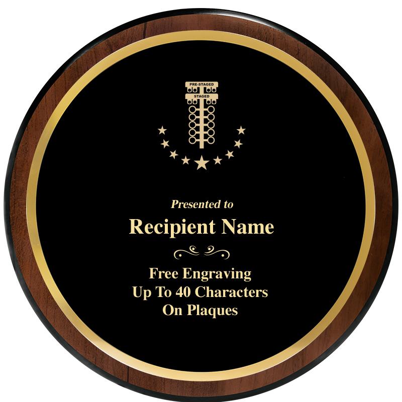 9" ROUND WOOD PLAQUE