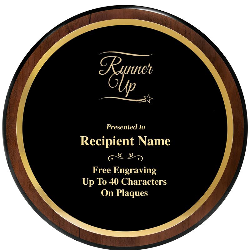 9" ROUND WOOD PLAQUE