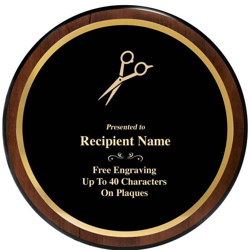 9" ROUND WOOD PLAQUE