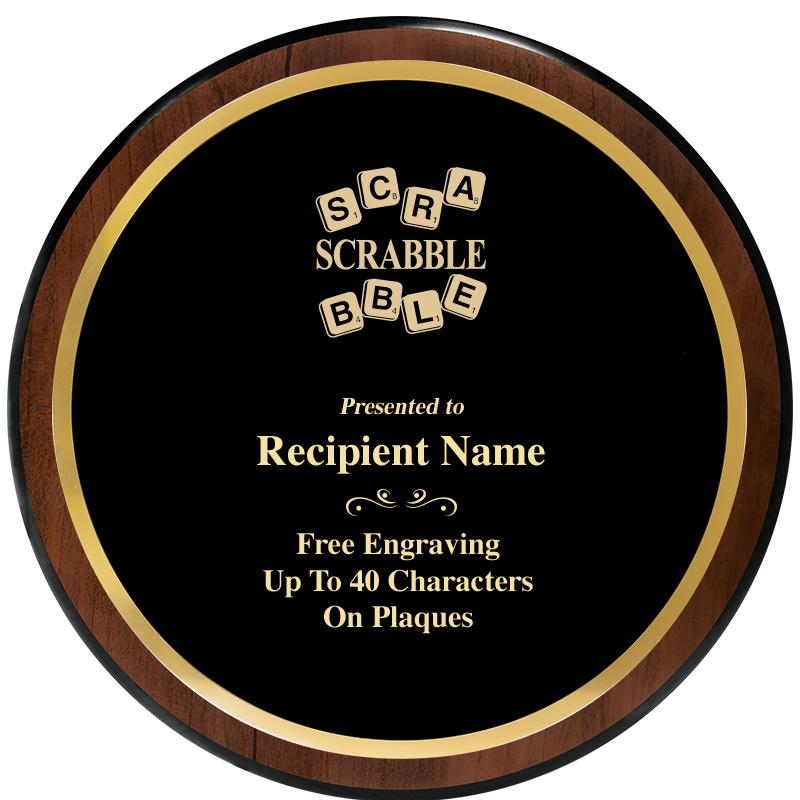 9" ROUND WOOD PLAQUE