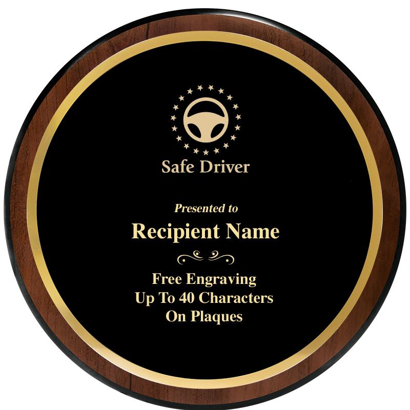 9" ROUND WOOD PLAQUE