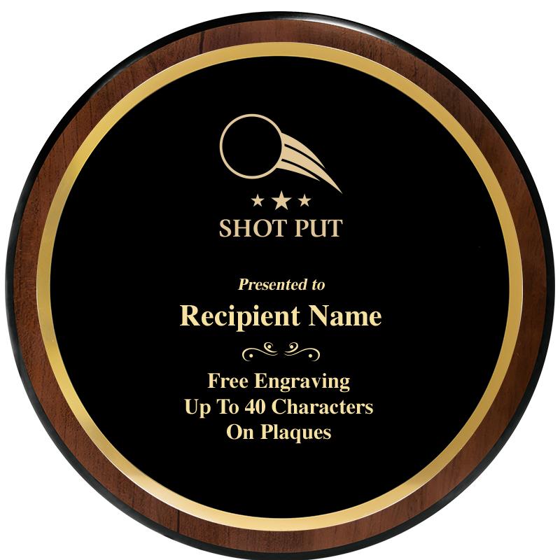 9" ROUND WOOD PLAQUE