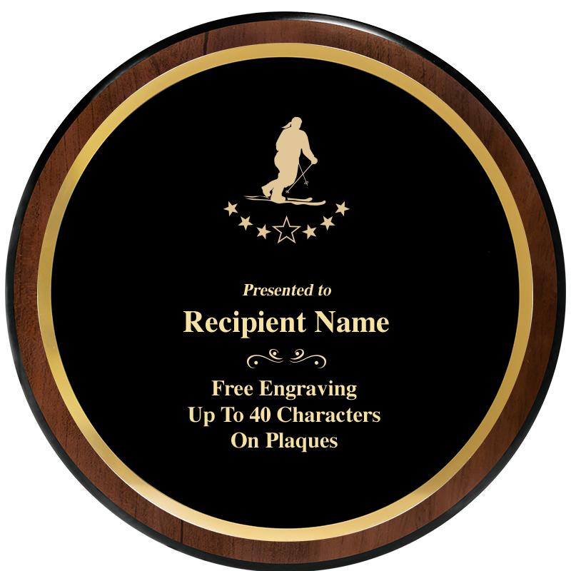 9" ROUND WOOD PLAQUE