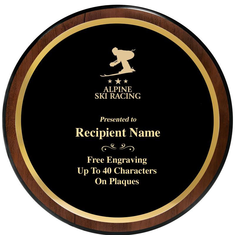 9" ROUND WOOD PLAQUE