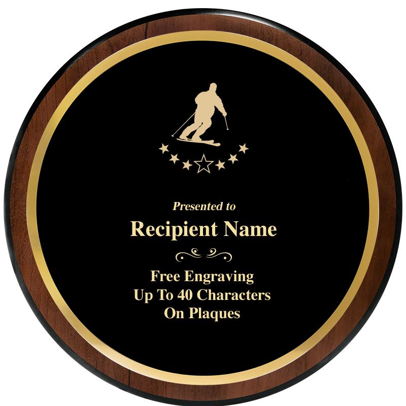 9" ROUND WOOD PLAQUE