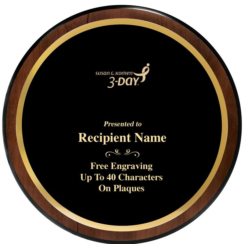 9" ROUND WOOD PLAQUE