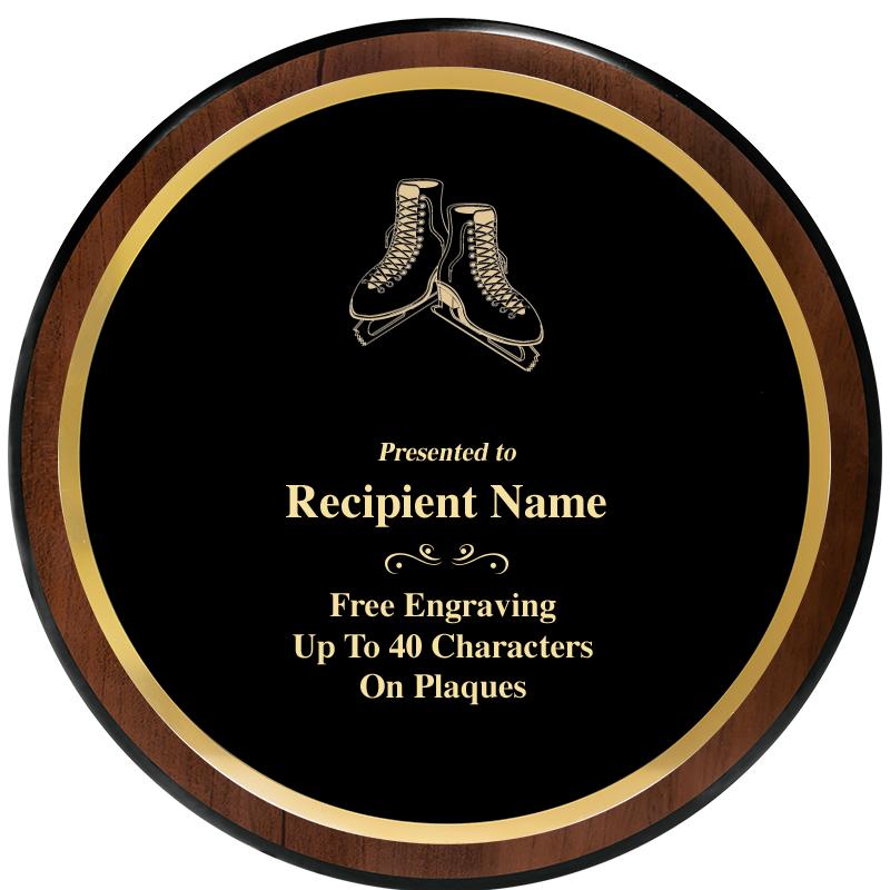 9" ROUND WOOD PLAQUE