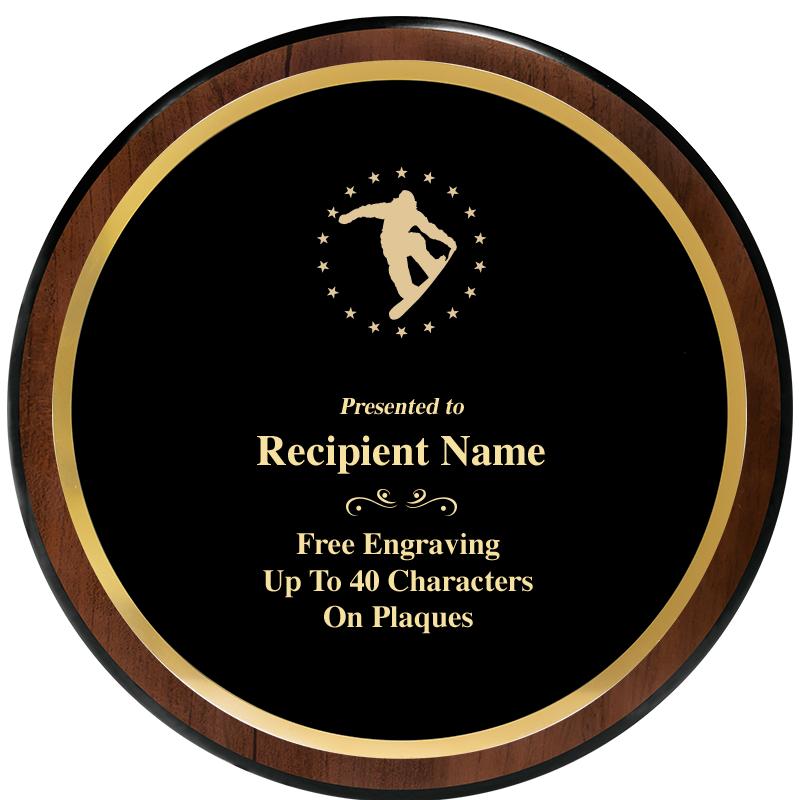 9" ROUND WOOD PLAQUE