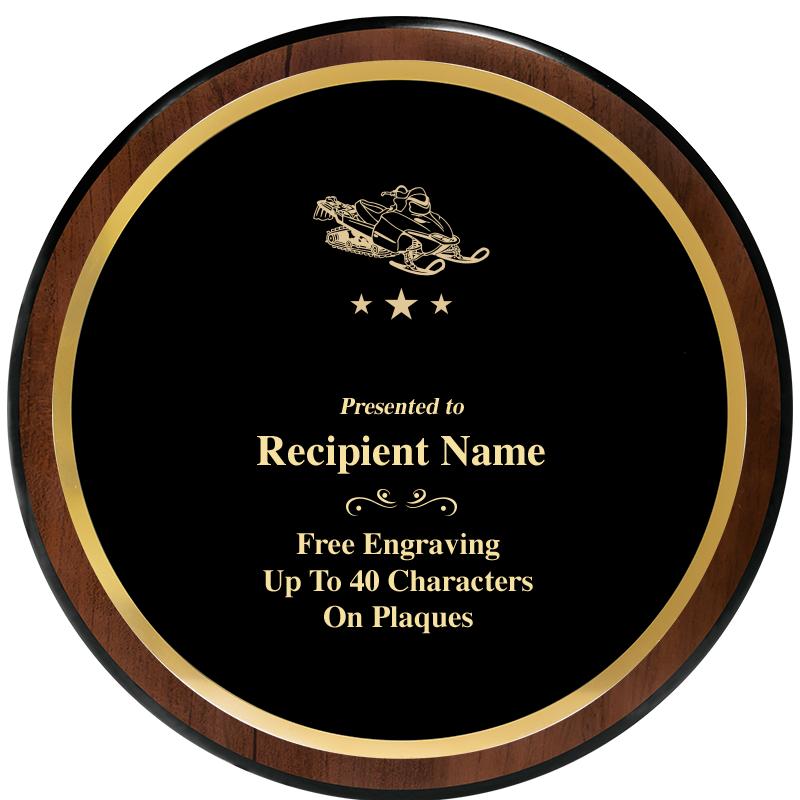 9" ROUND WOOD PLAQUE