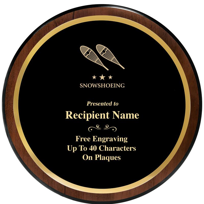 9" ROUND WOOD PLAQUE