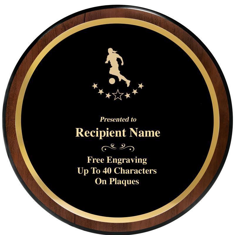 9" ROUND WOOD PLAQUE