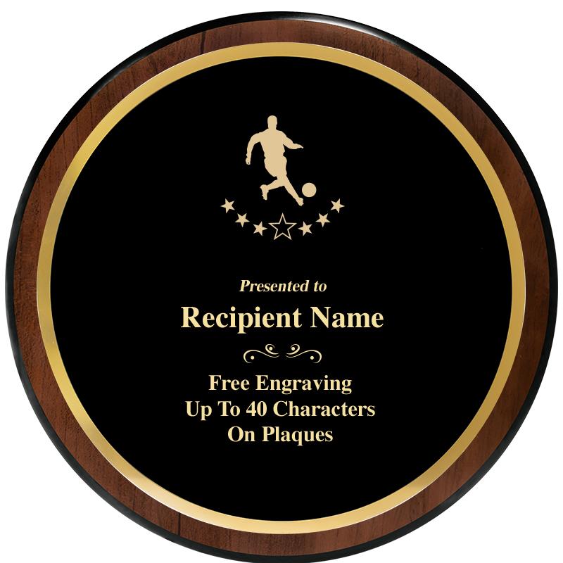 9" ROUND WOOD PLAQUE