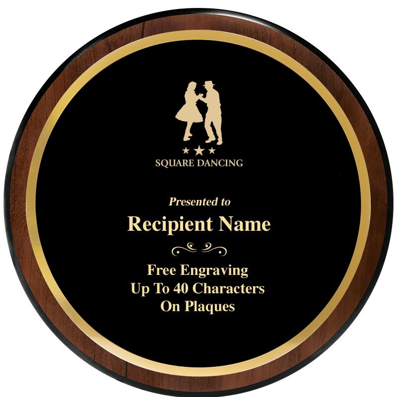 9" ROUND WOOD PLAQUE