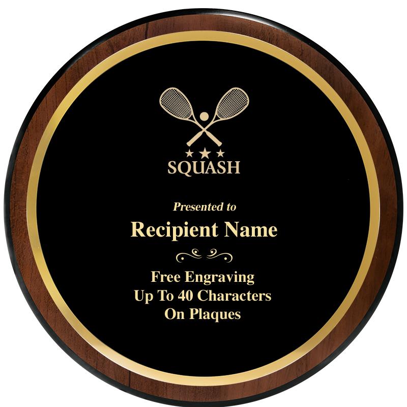 9" ROUND WOOD PLAQUE