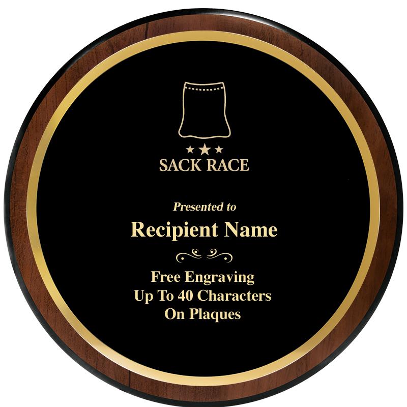 9" ROUND WOOD PLAQUE