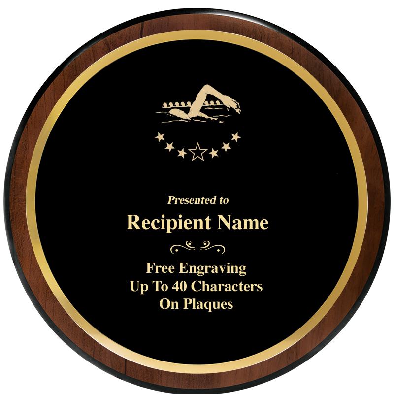 9" ROUND WOOD PLAQUE