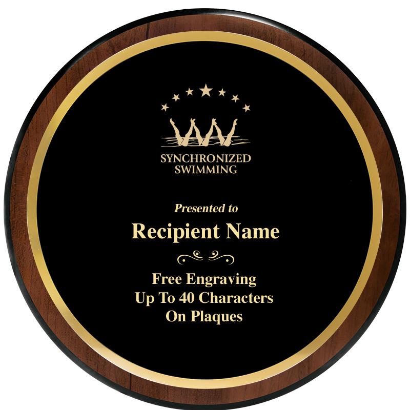 9" ROUND WOOD PLAQUE