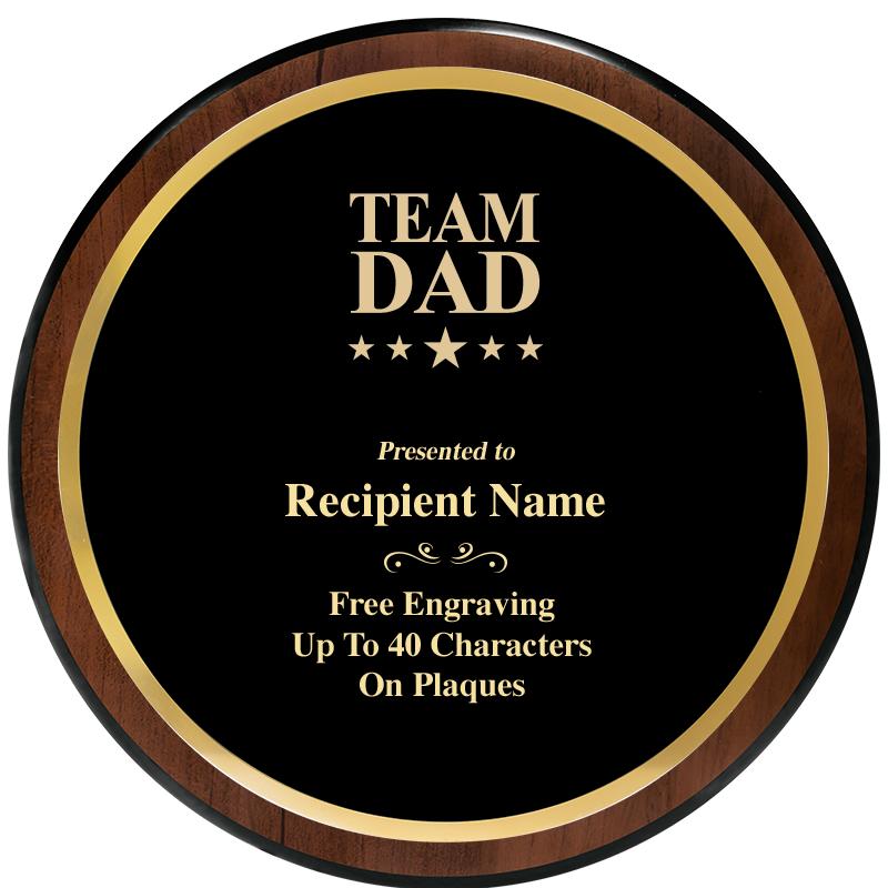 9" ROUND WOOD PLAQUE