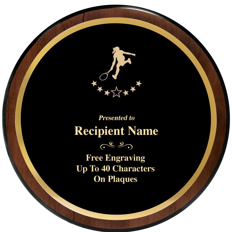 9" ROUND WOOD PLAQUE