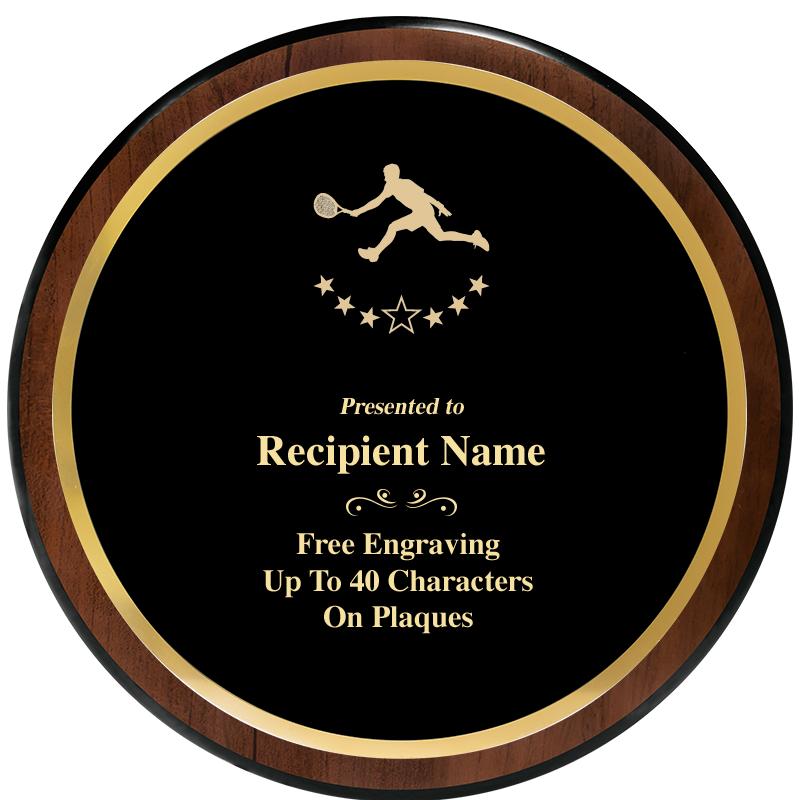 9" ROUND WOOD PLAQUE