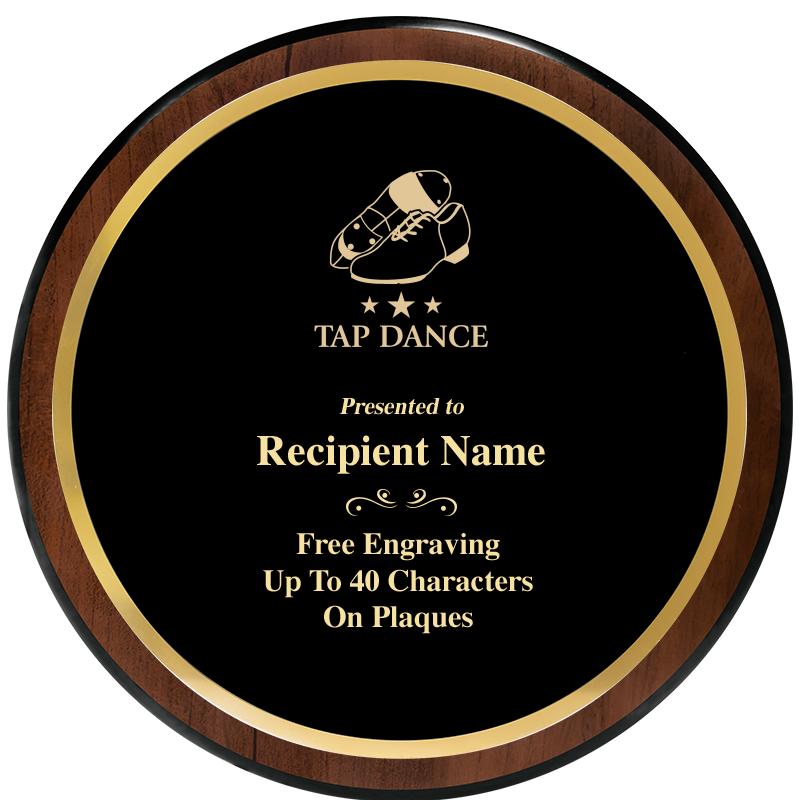 9" ROUND WOOD PLAQUE