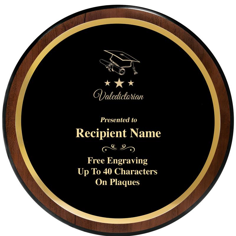 9" ROUND WOOD PLAQUE