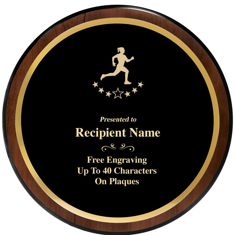 9" ROUND WOOD PLAQUE